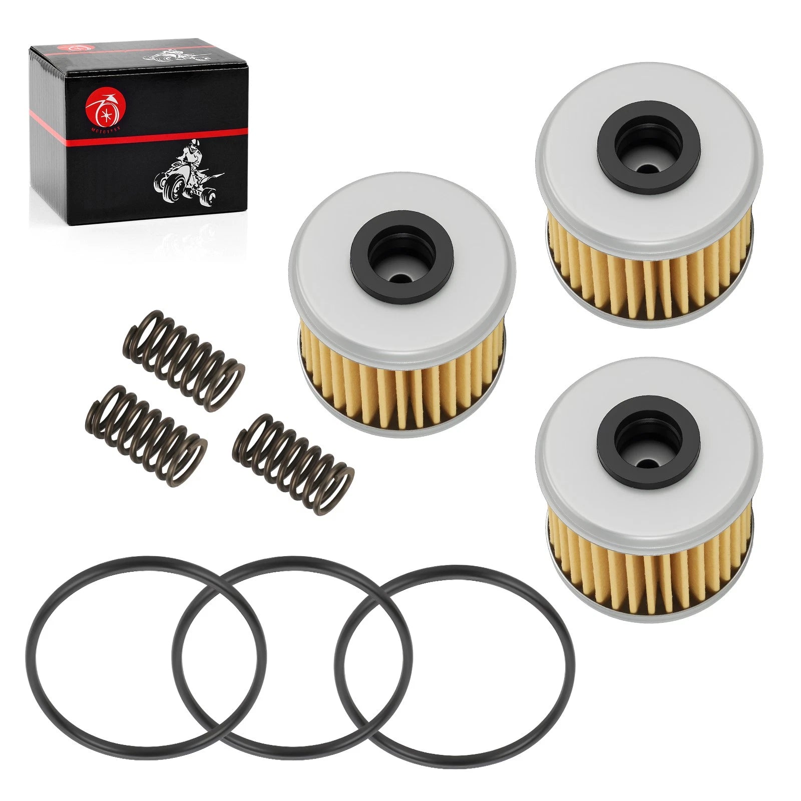 3X Oil Filter w/ O-Ring for Honda CRF450L CRF450R-S CRF450RL (2002–2024)