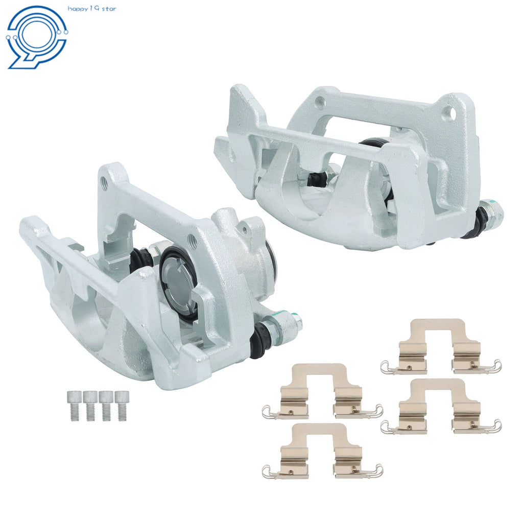 Set of 2 Rear Brake Calipers w/Bracket for Audi Q5 (2013–2017)