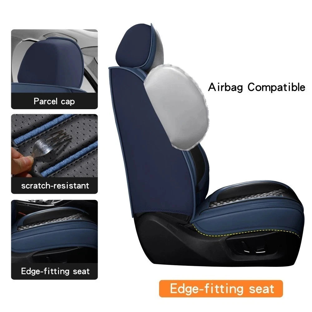 Set of 5 Leather Waterproof Seat Covers for Nissan