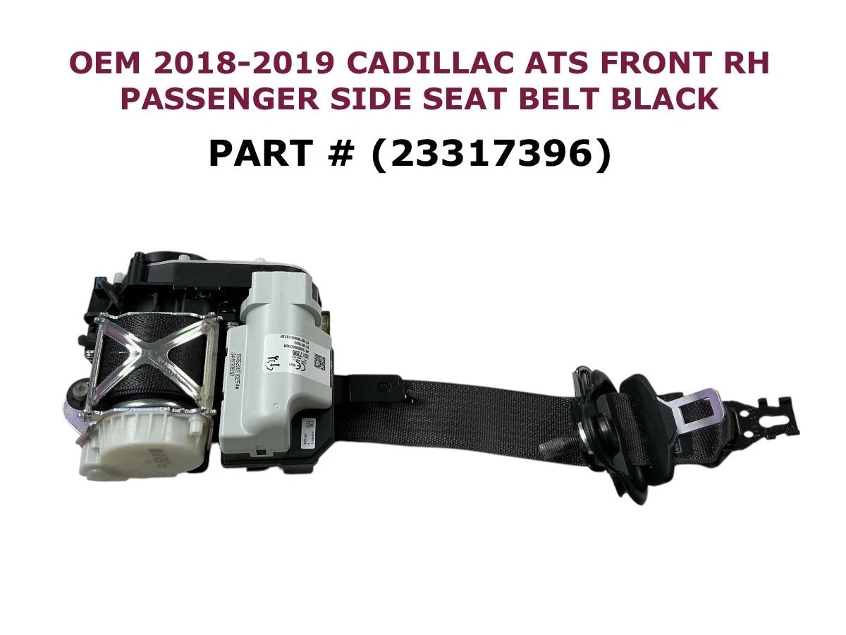 Front Right Seat Belt for Cadillac ATS (2018–2019) BLACK 23317396
