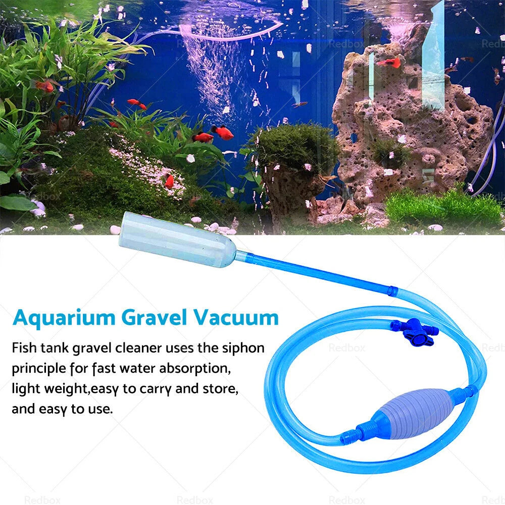 Aquarium Gravel Cleaner Syphon Vacuum Water Changer Siphon Hose