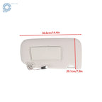 Passenger Sun Visors for Nissan Sentra (2013-2019) with Vanity Mirror, Light Gray