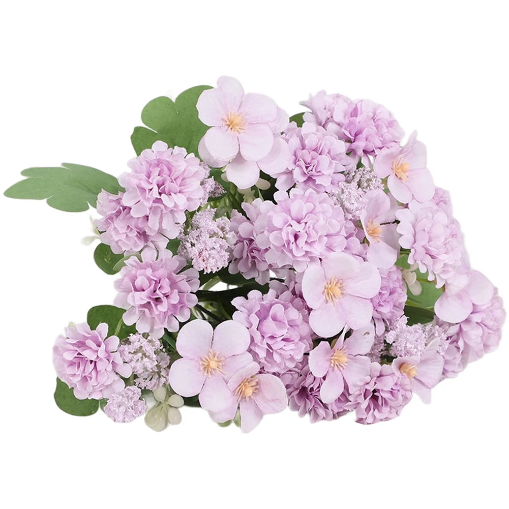 Artificial Silk Chrysanthemum Bouquet for Living Room Decor