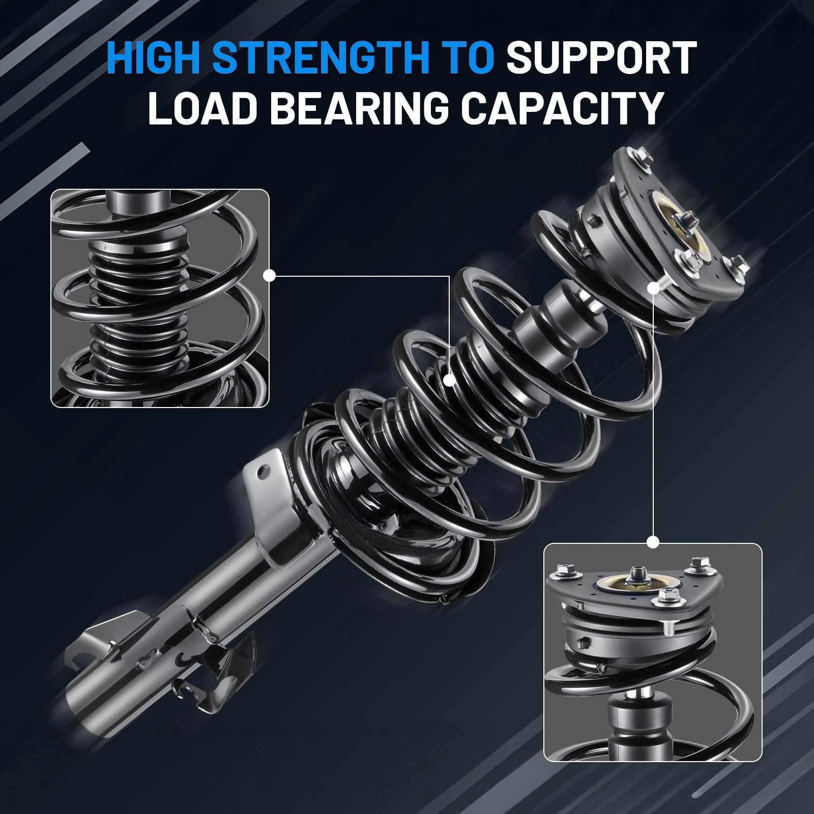 Front Complete Struts Shocks Spring for Mazda 3 (2004-2013) and Mazda 5 (2006-2010)