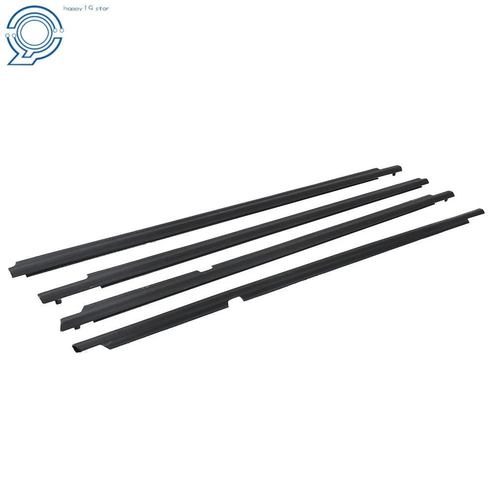 Set of 4 Door Weatherstrip Window Moulding Trim Seals for Toyota Corolla (2011)