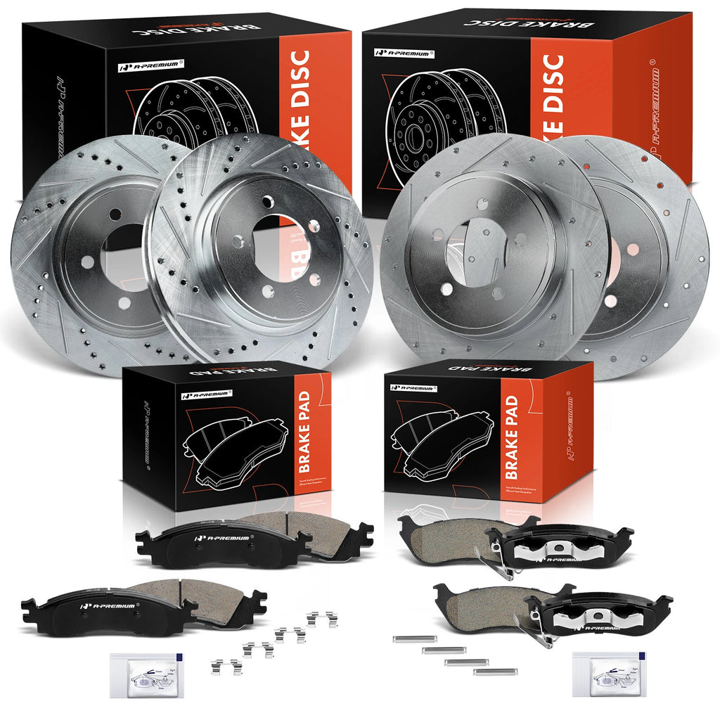 Drilled Brake Rotors & Ceramic Pads for Ford Explorer (2006–2010)