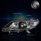 Headlight for Toyota Sienna XL30 (2011–2020) - Black Housing, Clear Lens