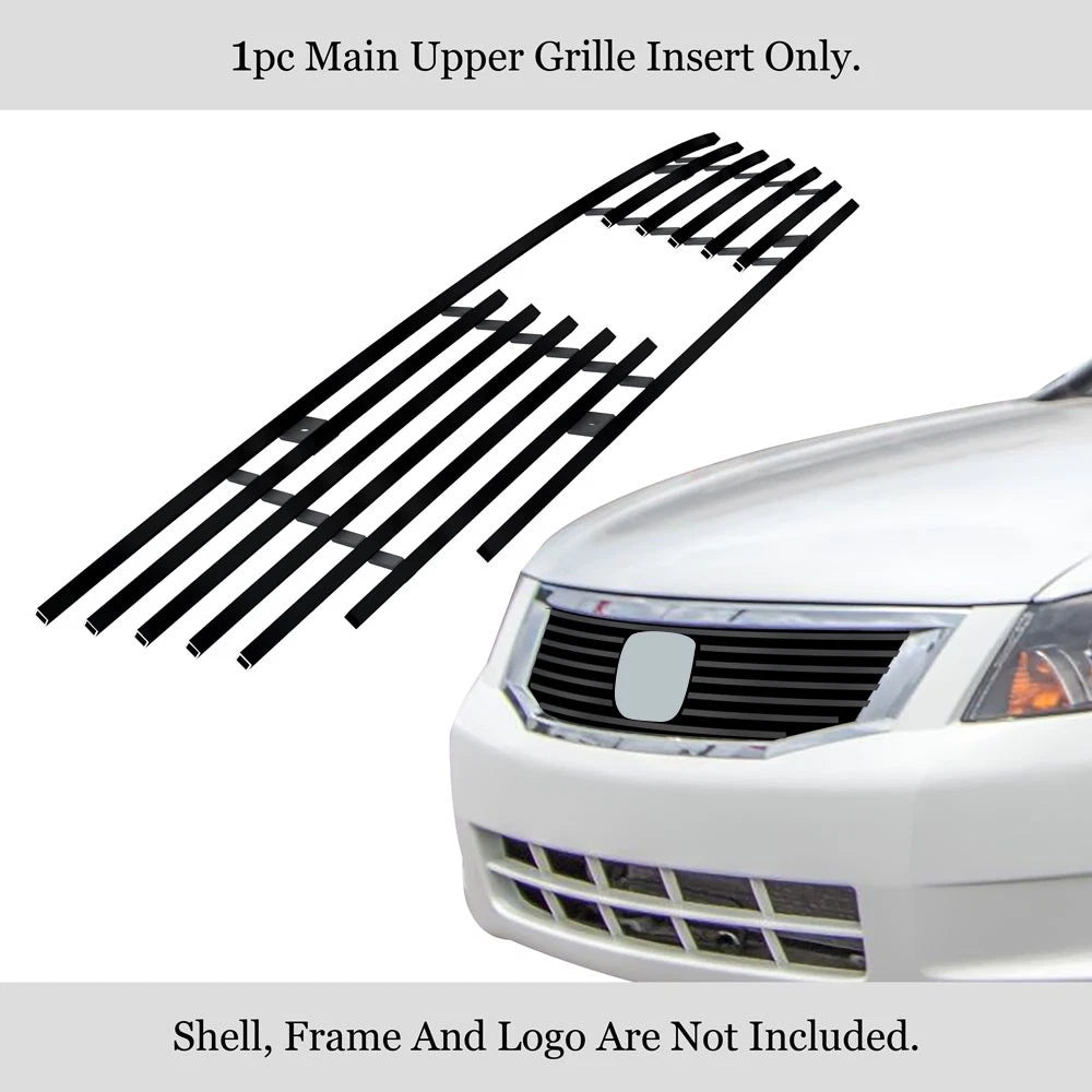 Stainless Black Billet Grille for Honda Accord Sedan (2008–2010)