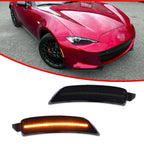 2X Smoke Amber LED Front Side Marker Lights for Mazda MX-5 Miata