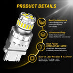 2X AUXITO 3157 3156 3057 LED Reverse Brake Turn Signal Light Bulb 6500K