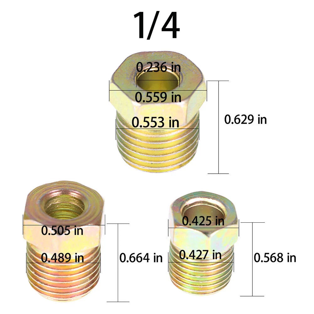 2X Brake Line Tubing Kit for Universal Vehicles (25 Ft. 3/16 & 1/4)