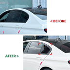 Gloss Black Rear Side Window Quarter Louver Cover for BMW 5-Series Sedan (2018–2023)