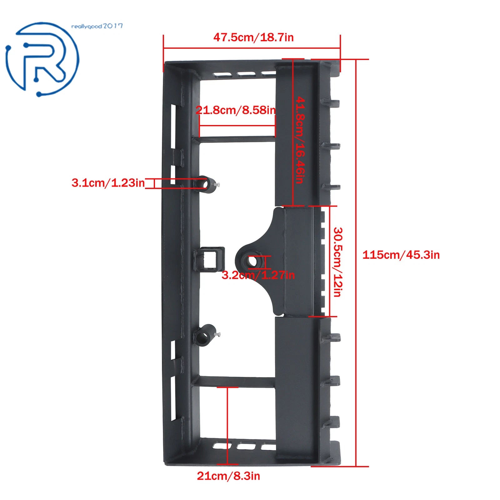 Heavy-Duty Receiver Hitch for Skid Steer (4000lb Capacity)