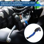 Brake Clutch Levers for Suzuki GSXR1000 (2009–2019) Black Head Blue Handle