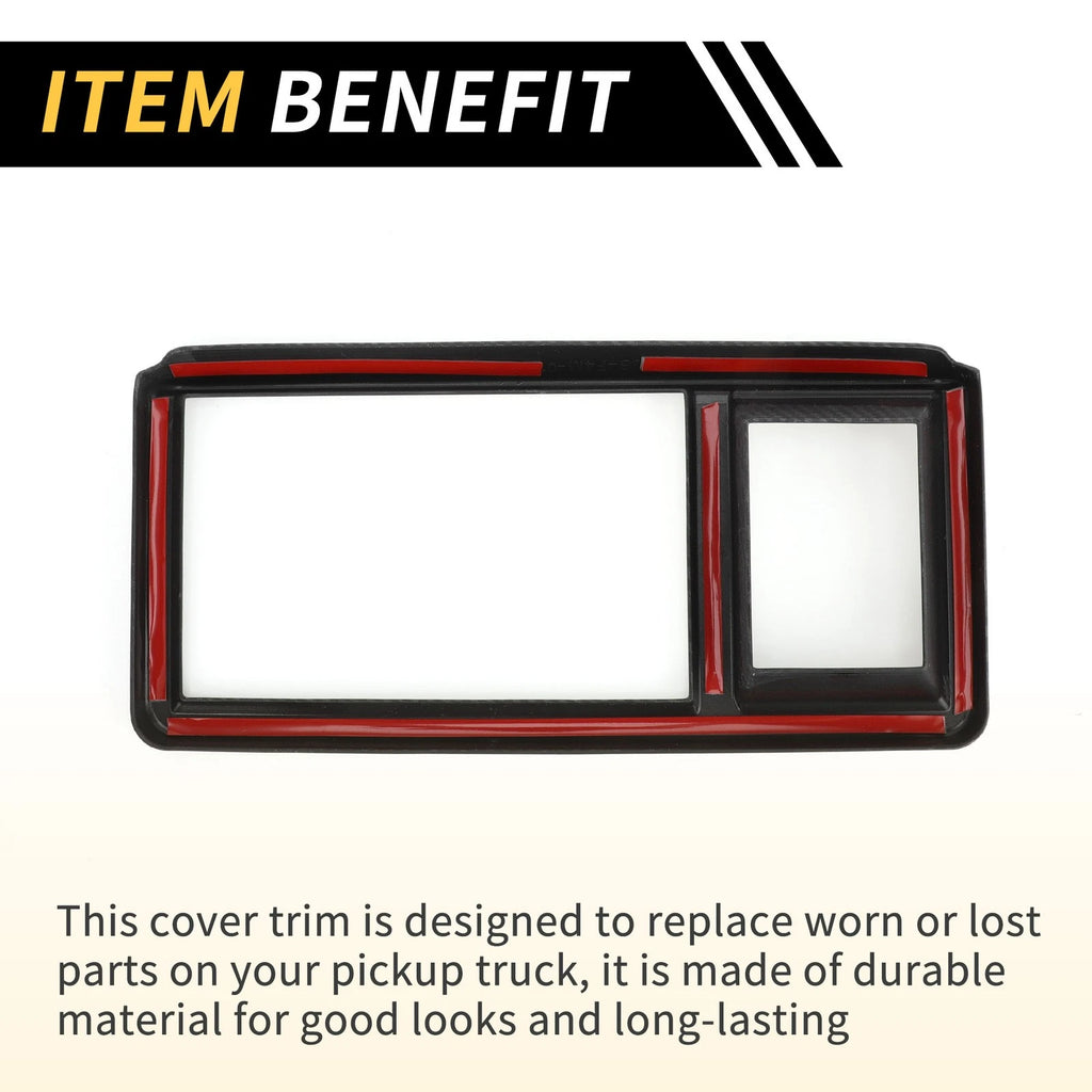 Carbon Fiber Pattern Dashboard Meter Frame Cover for Ford Maverick (2022–2024)