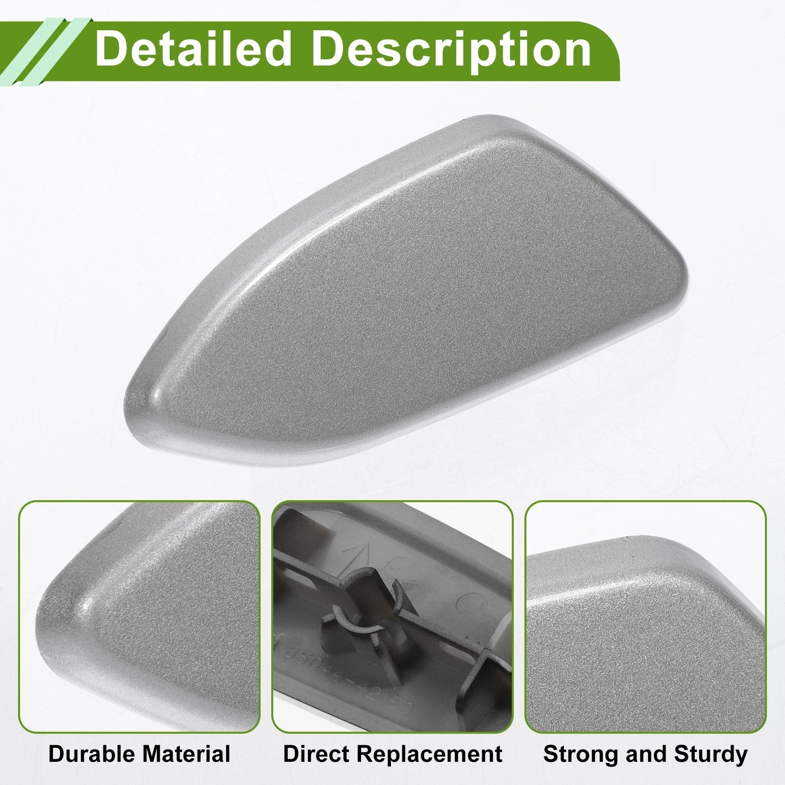 Front Right Washer Nozzle Cover for Toyota RAV4 (2010–2012) 8504442150 Silver Tone