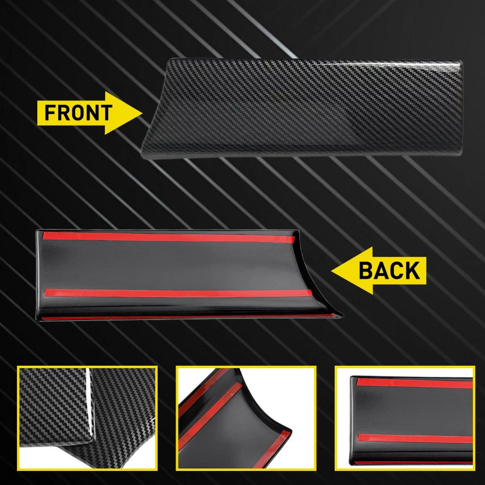 Carbon Fiber Console Armrest Box & Button Trim for Mercedes Benz C Class (2015–2021)