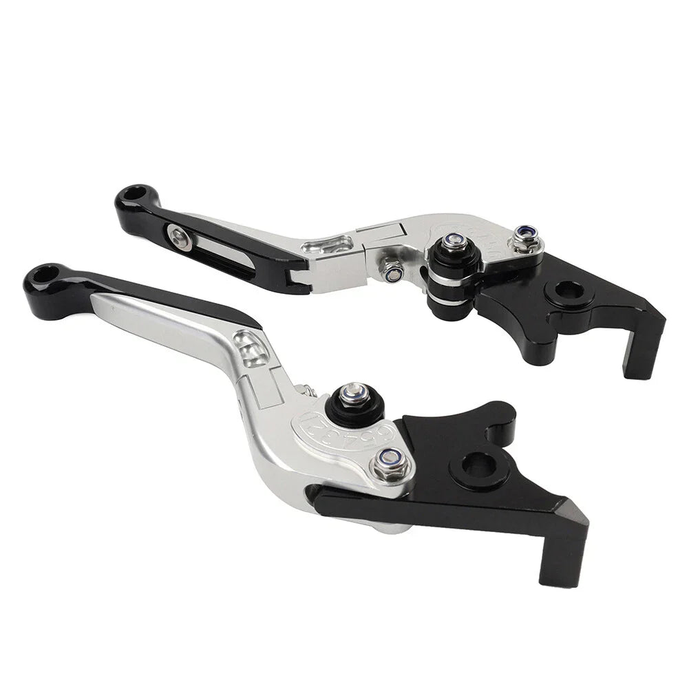 Silver CNC Extendable Brake Clutch Levers for BMW R1200/1250GS (2013-2020)