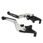 Silver CNC Extendable Brake Clutch Levers for BMW R1200/1250GS (2013-2020)