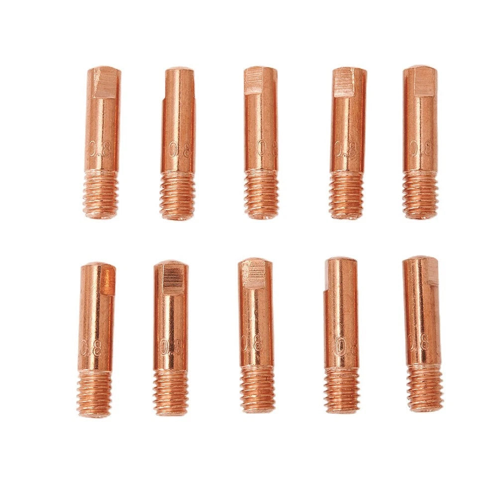 2 Shroud & 10pcs MB15 Welding Contact Tips 0.8mm for Welding Equipment