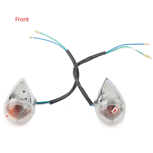 1 Pair Clear Turn Signal Lights for Yamaha XV1900 (2006–2013)