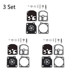 Set of 3 Carburetor Gasket Diaphragm Repair Kit for Stihl 010 011 011AV