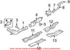 Exhaust Pipe Catalytic Converter Gasket for Ram 2500 3500 (2003–2023)