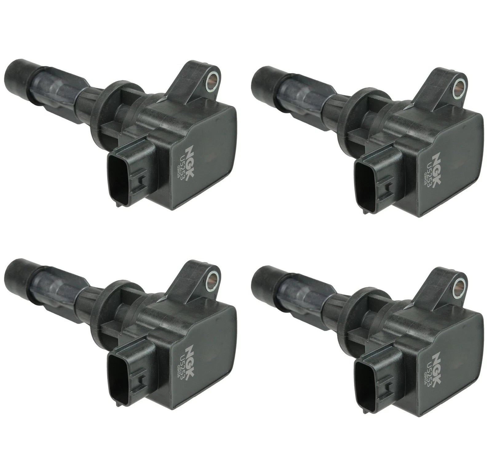 Set of 4 NGK COP Ignition Coils for Mazda 3 (2009–2015) 2.3 L4