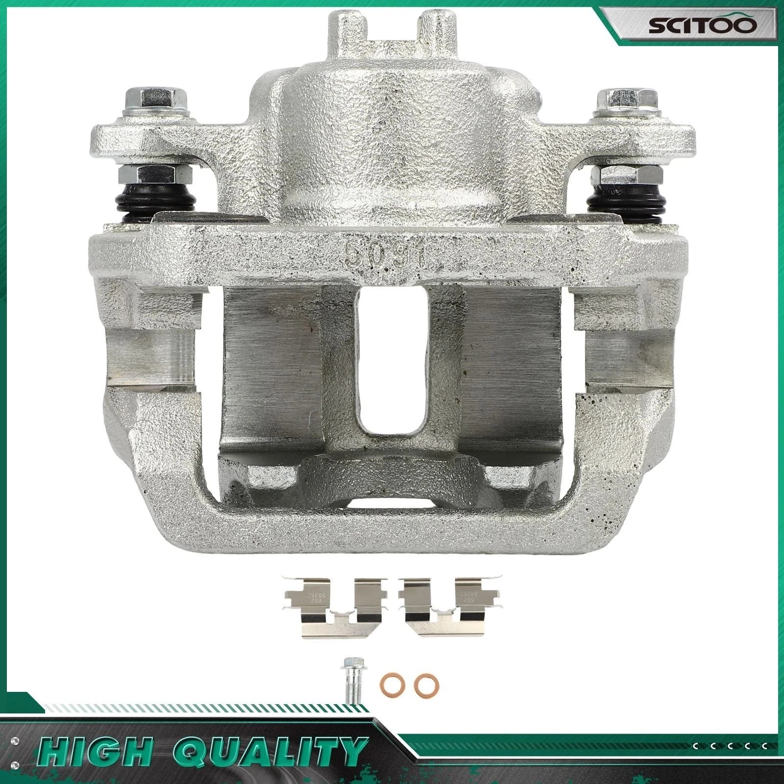 Rear Left Brake Caliper w/ Bracket for Honda Ridgeline (2006–2014)