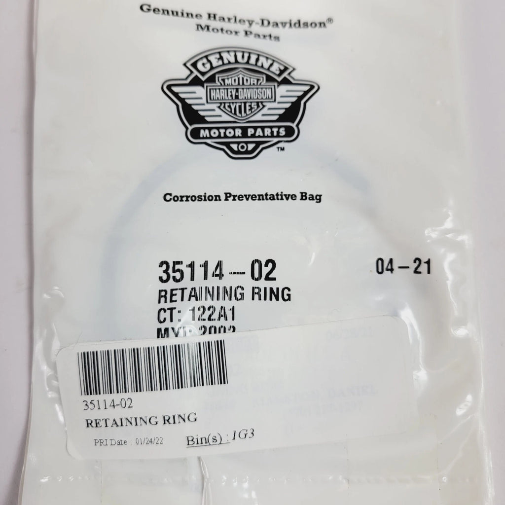Retaining Ring 35114-02 for Harley-Davidson (2002–2002)