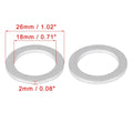 20 x M18 Silver Tone Oil Drain Plug Gaskets for Honda (90471-PX4-000)