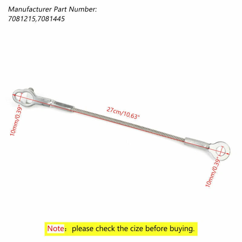 Tailgate Cable for Polaris Ranger 500 700 800 900 XP (2006–2019) 7081445