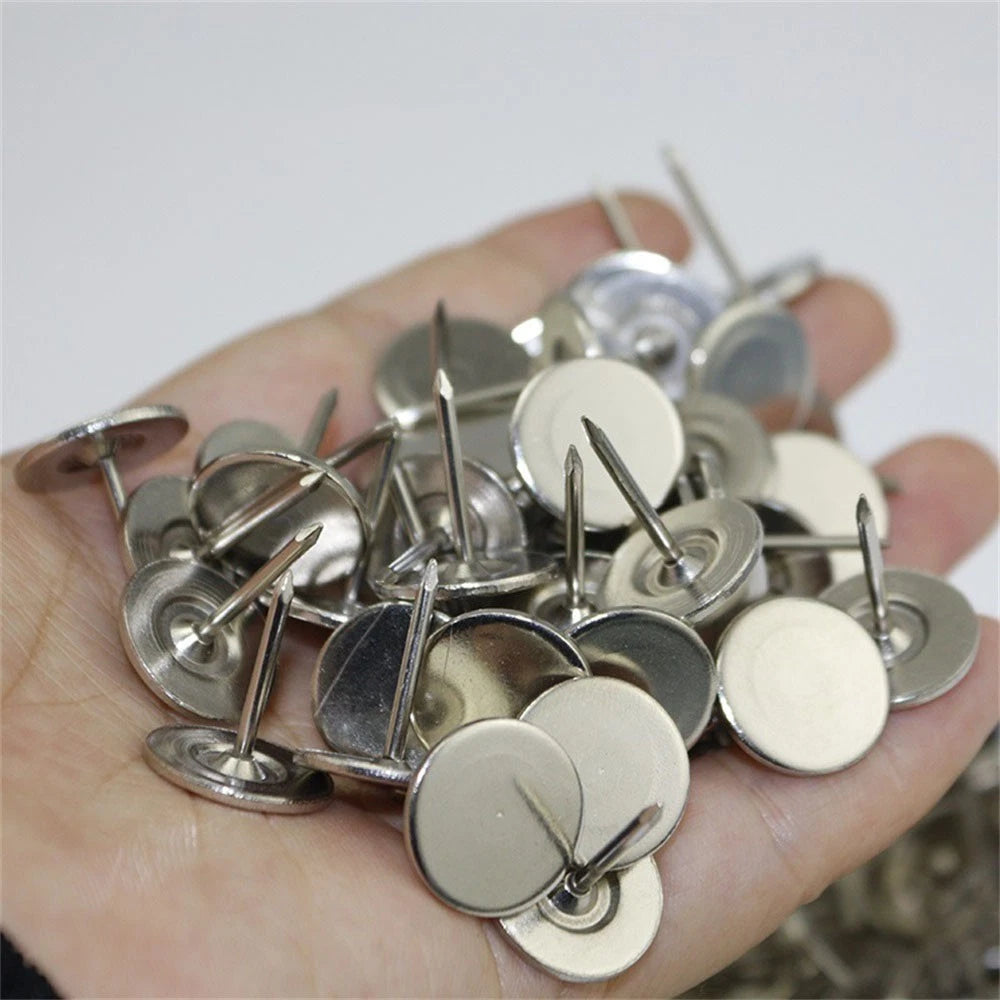 100pcs Flat Head Upholstery Nails Tacks for Various Applications