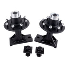 Set of 8 Lug Bolt On Wheels for Shipping Container Hub (8000LB)
