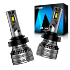 2X H11 LED Headlight Bulbs Kit 6500K 60000LM for High/Low Beam