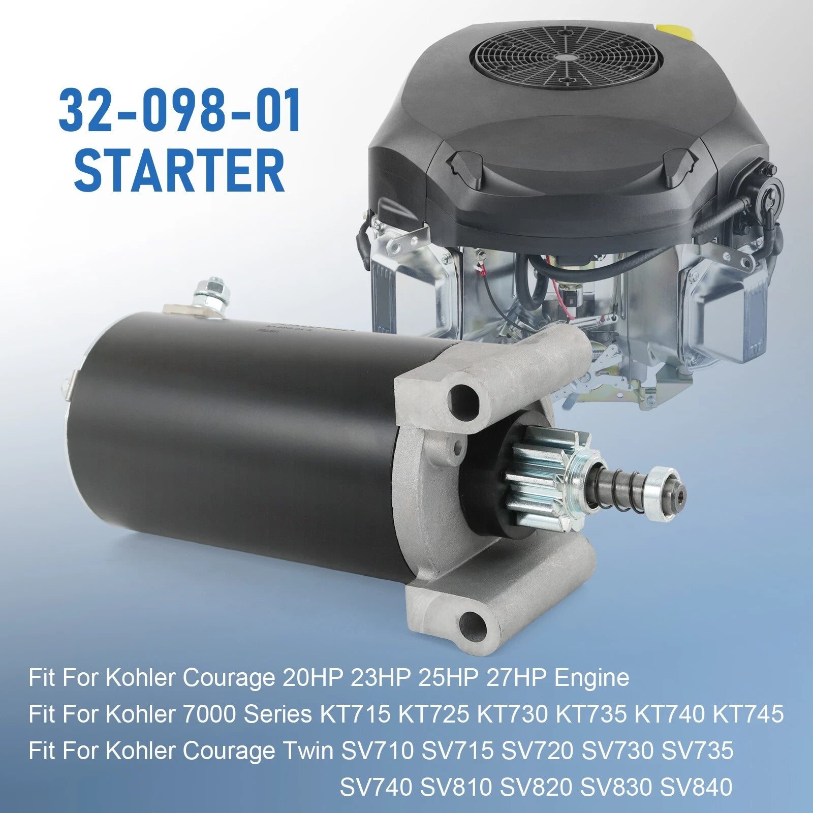 Starter for Cub Cadet RZT 42 46 50 54 (2004-2023)