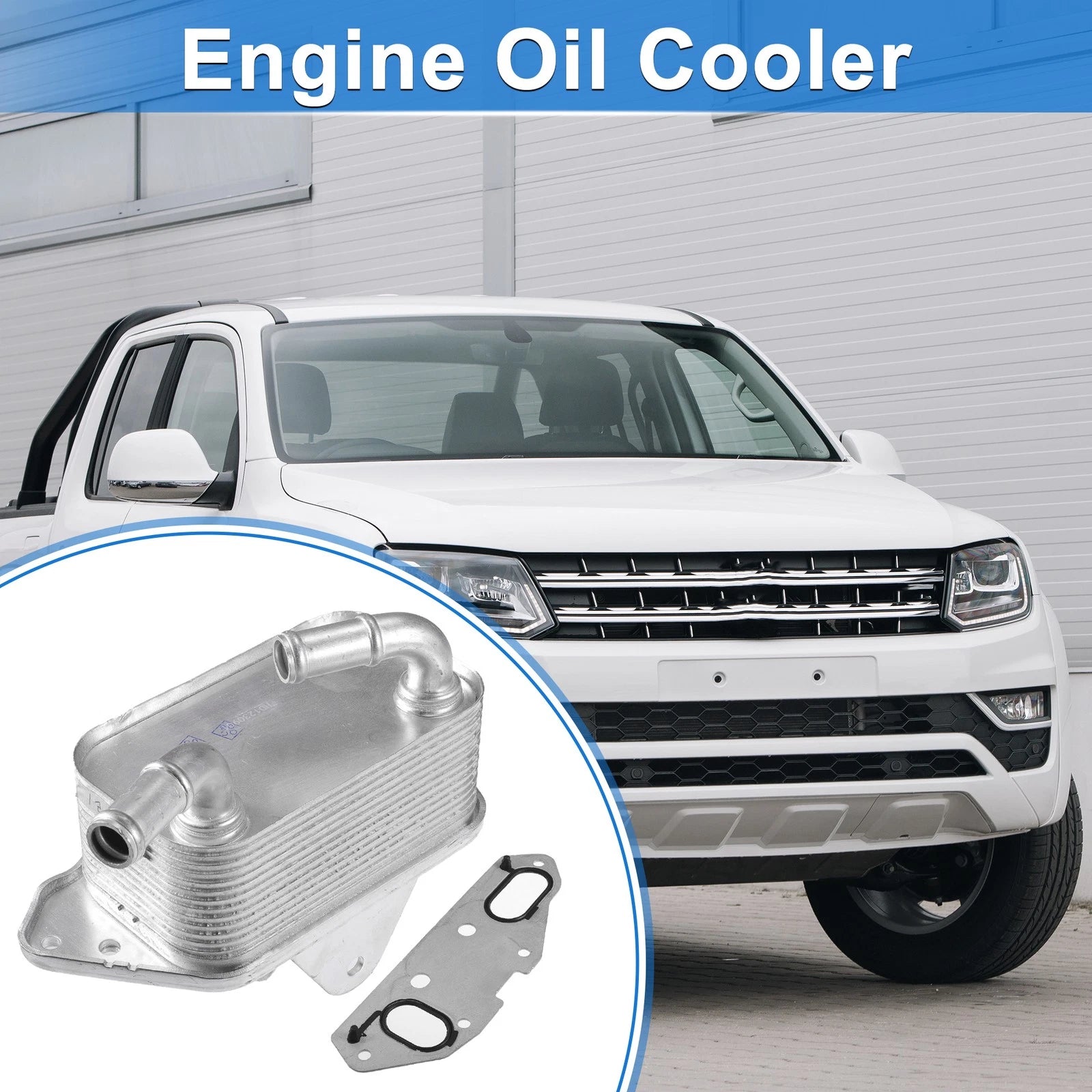 Engine Oil Cooler with Gasket for Volkswagen Touareg (2004–2010) 06E117021G