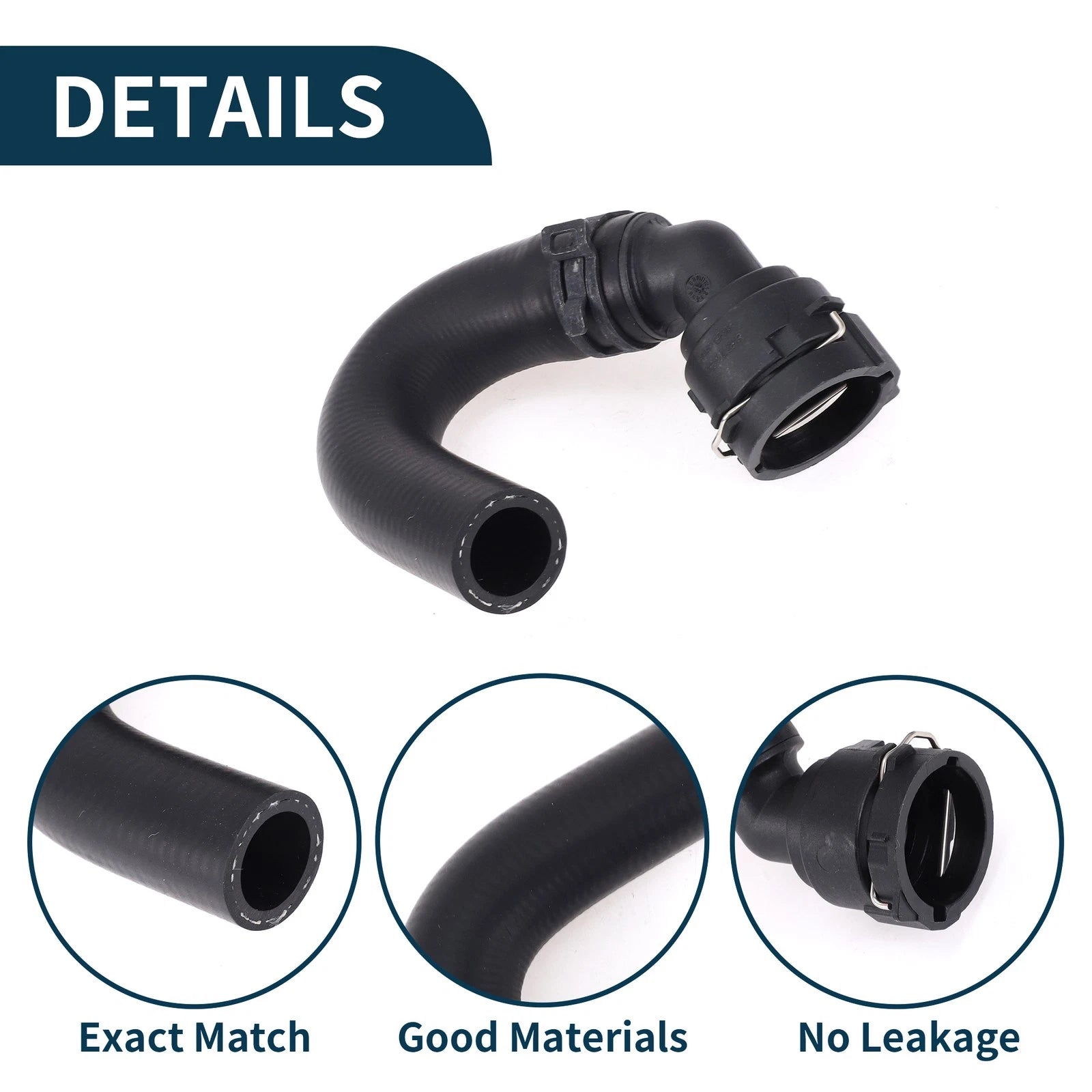 Radiator Hose Coolant Pipe for Audi Q7 (2015) - Rubber Black