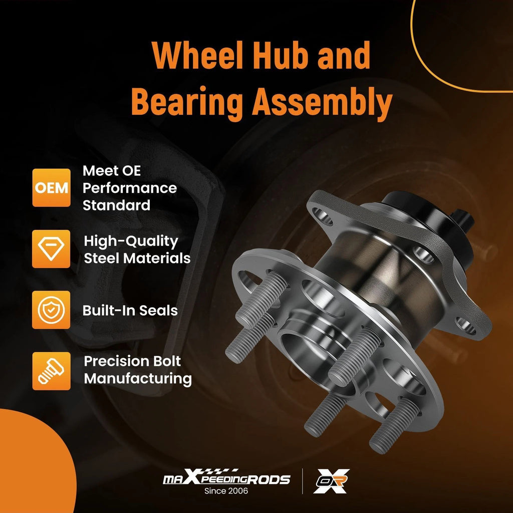 Rear Wheel Hub & Bearing for Toyota Prius (2010–2015) 4245047040, ABS, 5-Lug