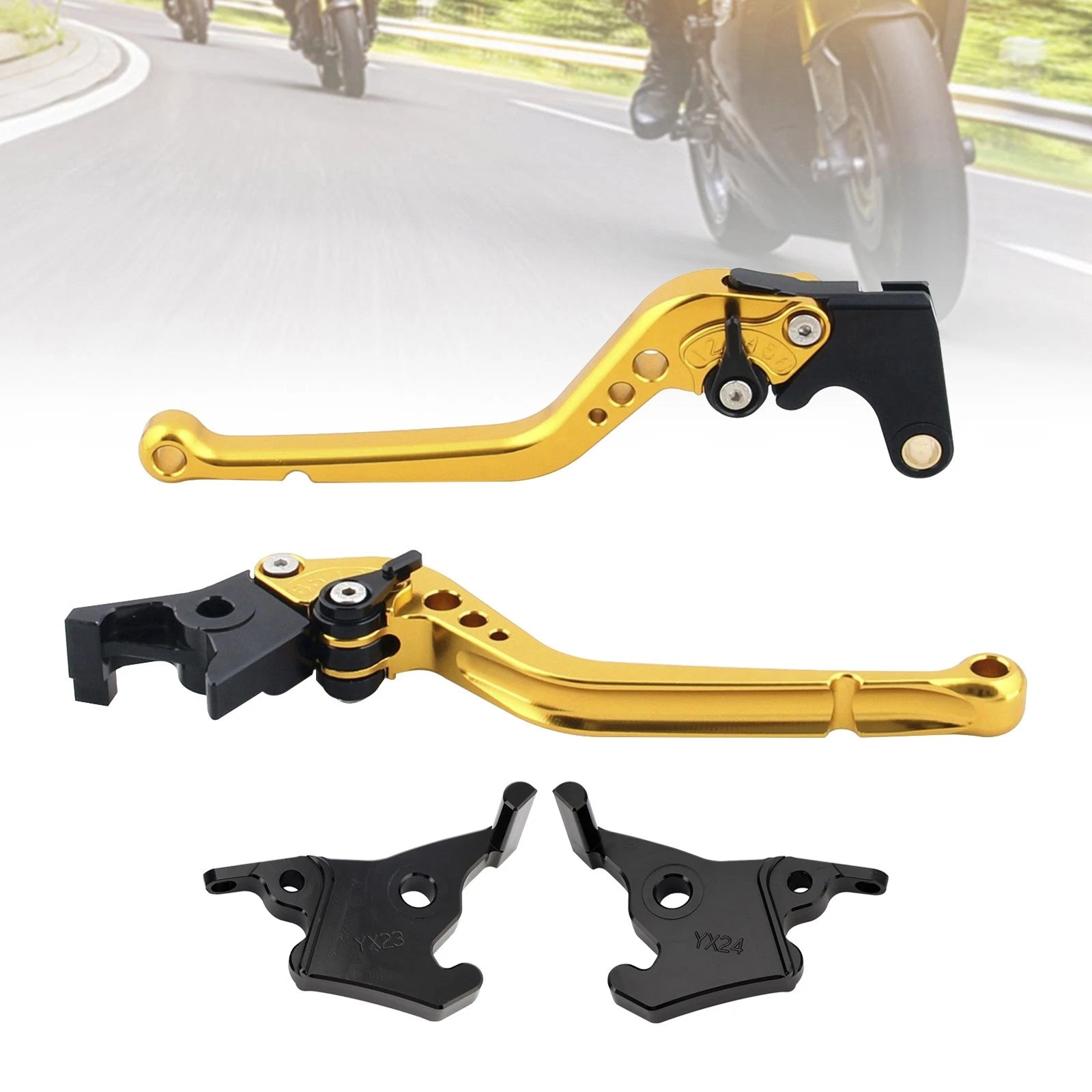 Long Clutch Brake Lever for Yamaha XMAX 300 (2023–2025) Gold