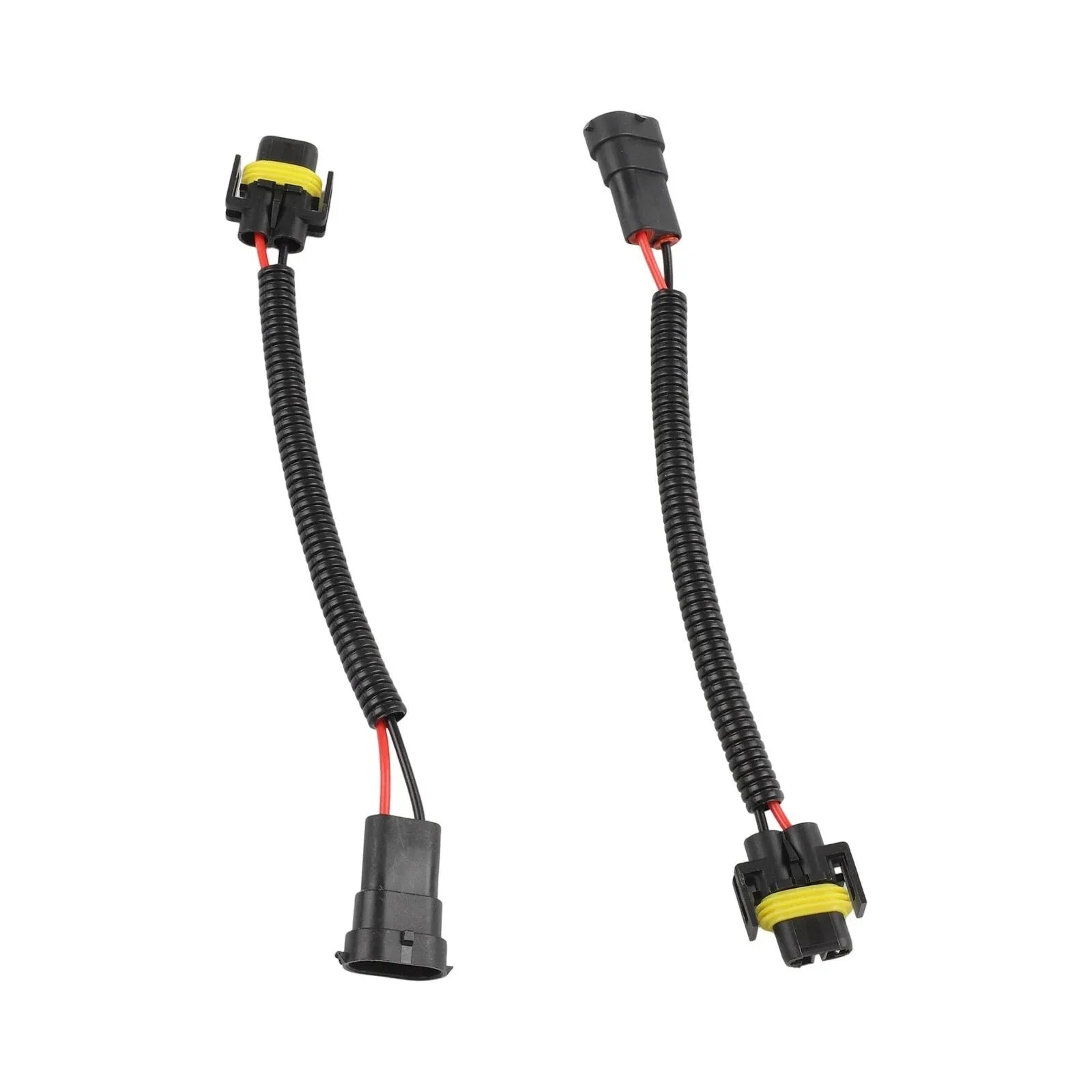 2 x Adapter Wiring Harness Plugs Prewired M/F H11 H8 H9