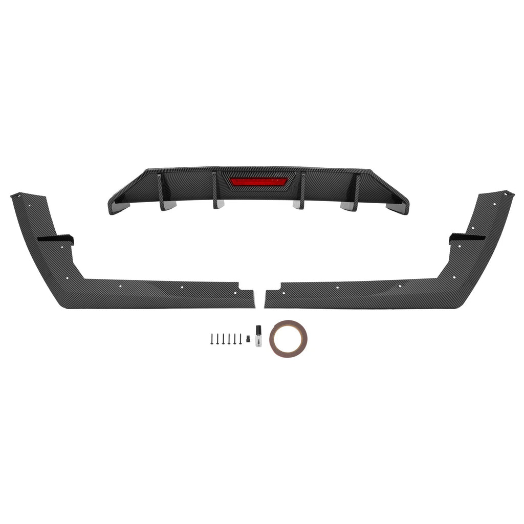 Rear Bumper Diffuser Lip for Hyundai Elantra (2021–2023) with LED Light