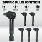 Set of 6 Ignition Coils for Honda Odyssey Accord 3.5L Acura RL 3.7L (2009–2010) UF603