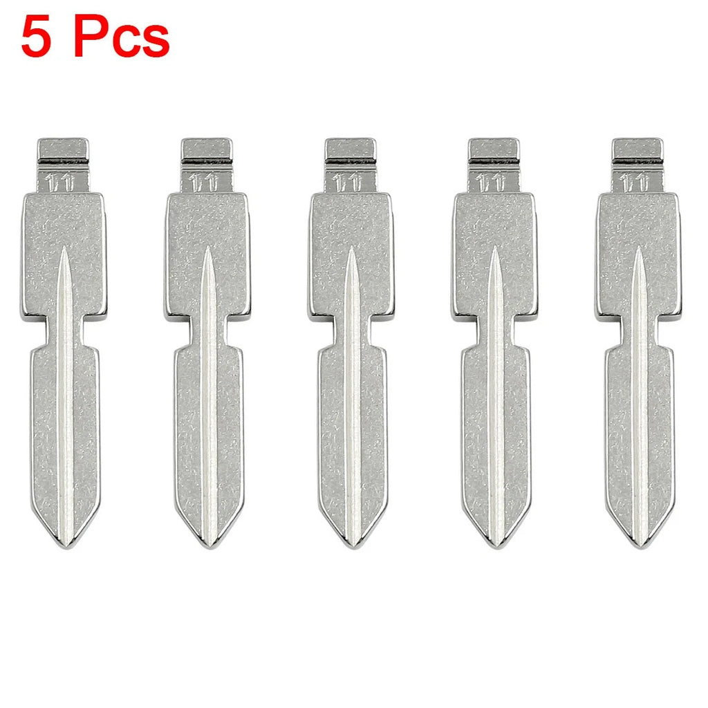 5pcs Flip Remote Folding Key Blank Blade for Mercedes Benz W140 W124 W126 (1980–1995)