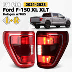 Set of 2 Halogen Tail Lights for Ford F-150 XL/XLT/STX/TREMOR (2021–2023)