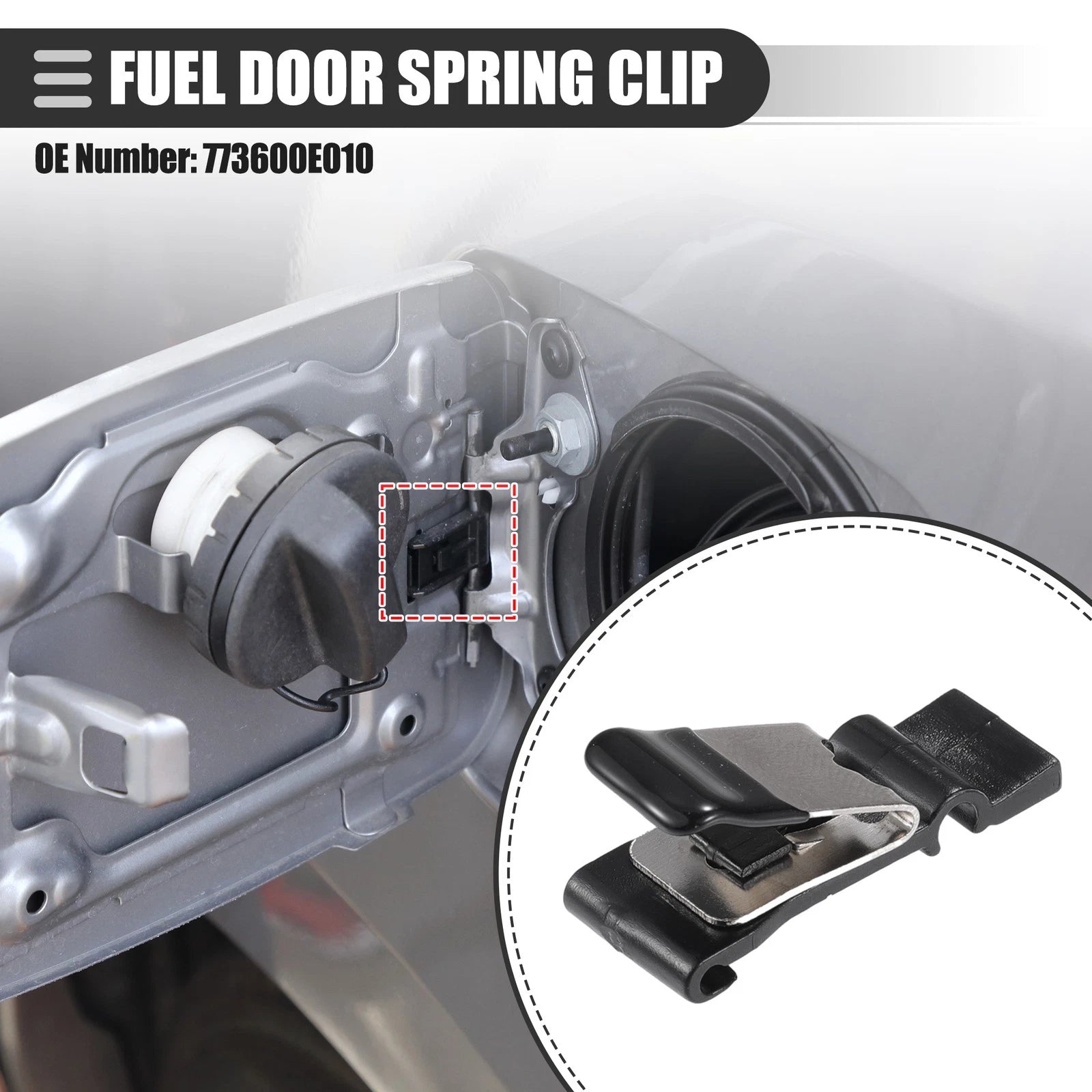 Fuel Door Spring for Toyota Camry (2002–2011) No. 773600E010 Black