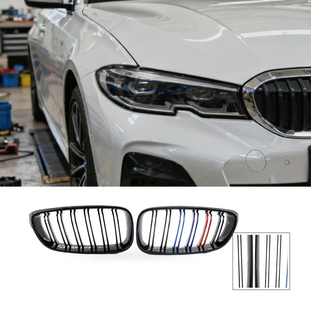 M-Style Gloss Black Tri-Color Grille for BMW 3 Series GT (2014–2016)