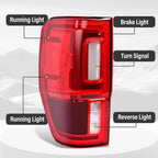 LED Left Side Tail Light for Ford Ranger (2019-2023)