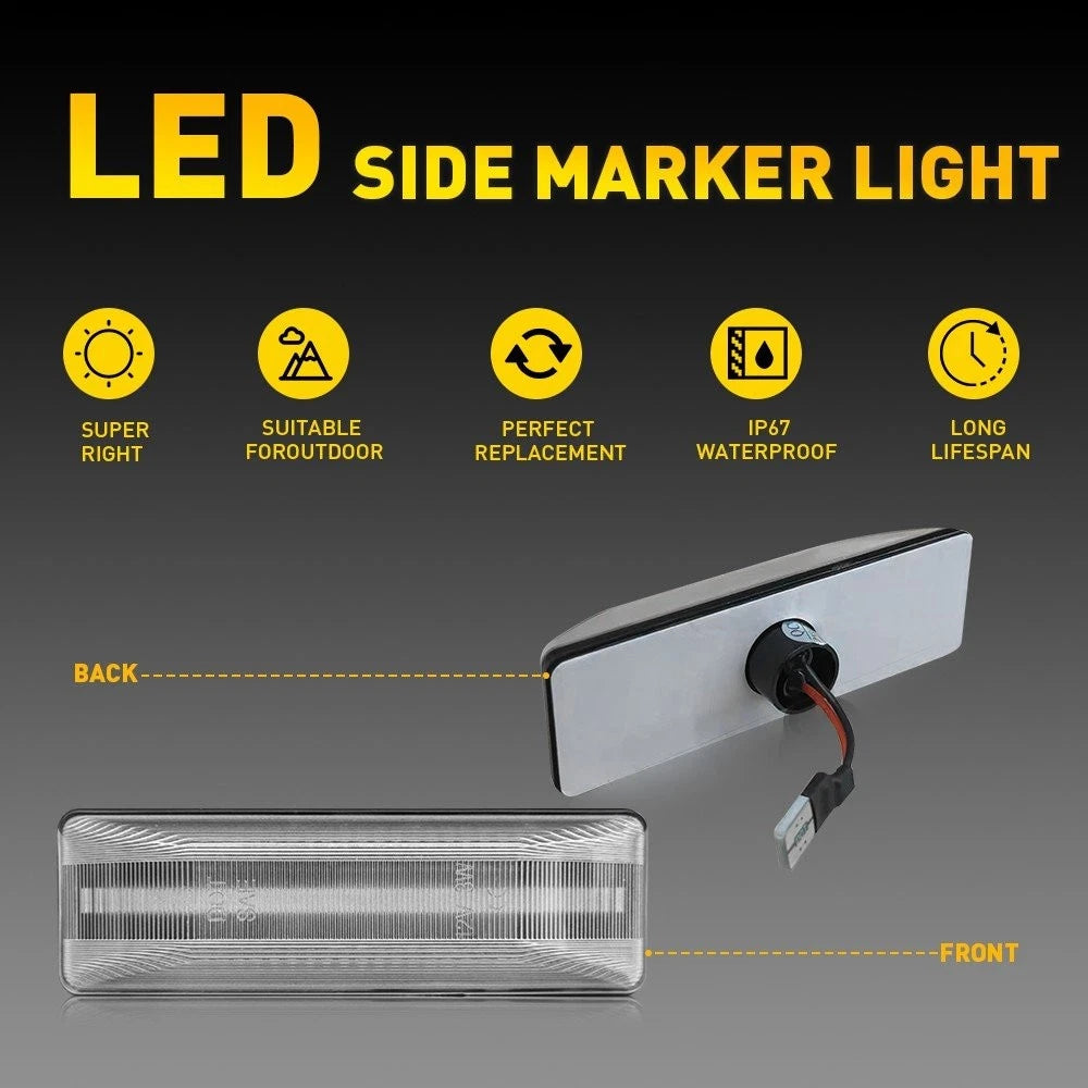 Amber Red LED Side Marker Light for Dodge Ram Dually (1994–2002) 55054956