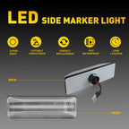 Amber Red LED Side Marker Light for Dodge Ram Dually (1994–2002) 55054956